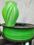 PLA Пластик  1,75 для 3D печати 0,75кг зеленый, желтый флуоресцентный
