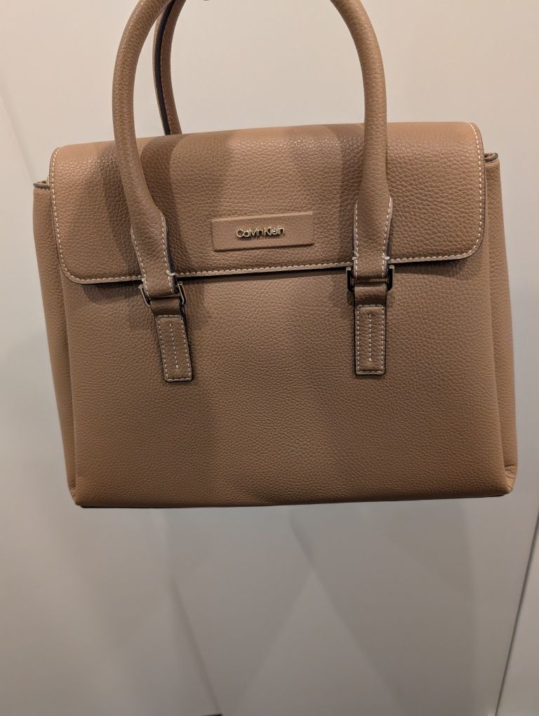 Calvin Klein torba beżowa camel