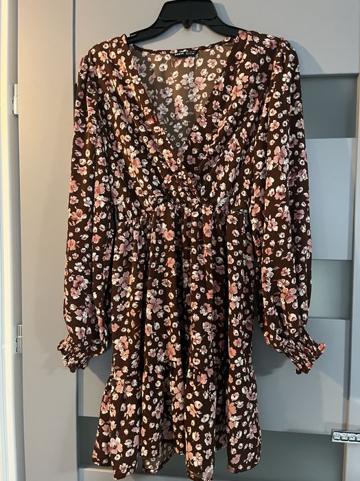 Shein sukienka kwiaty roz.36