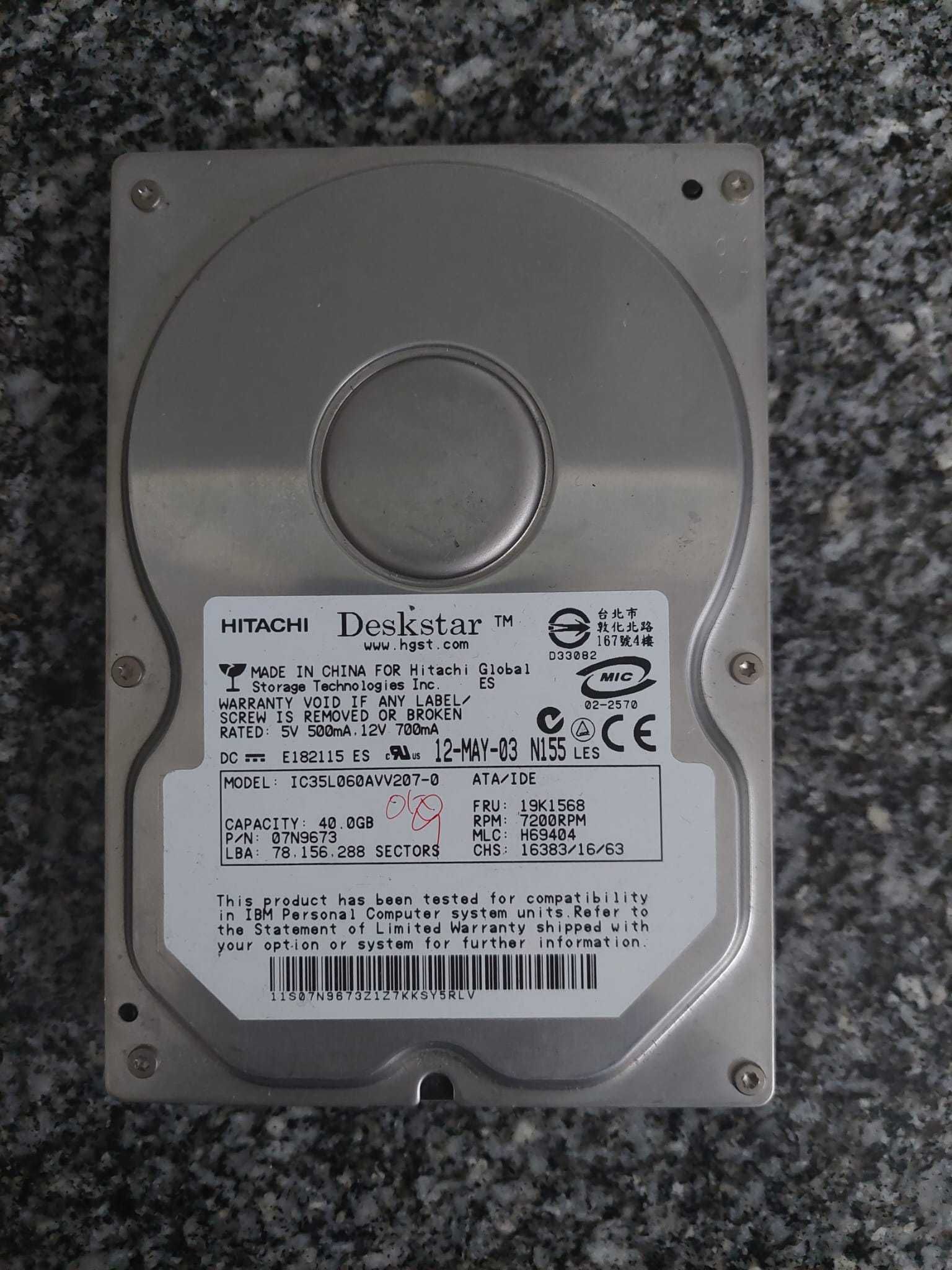 Discos ATA varias marcas e modelos