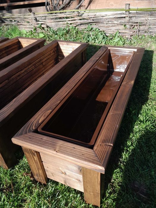 Donica drewniana na kwiaty, zioła , warzywa