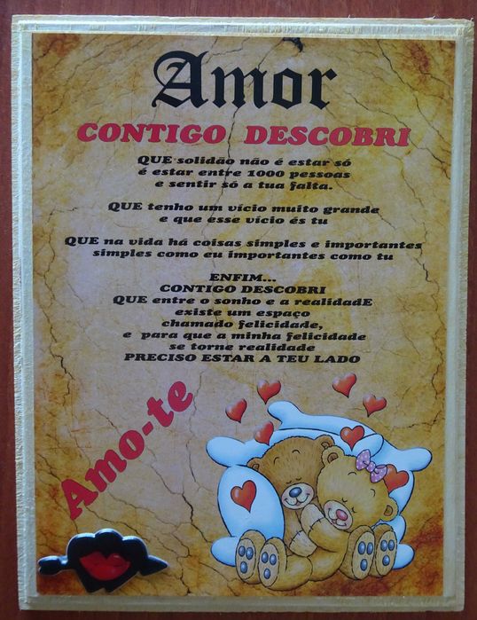 Amor Contigo Descobri (Quadro)
