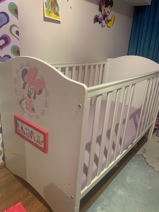ŁÓŻECZKO BABY 70X140 FIRMY Meblik  z Myszka Miki NOWE KOSZTUJE 1300 zł