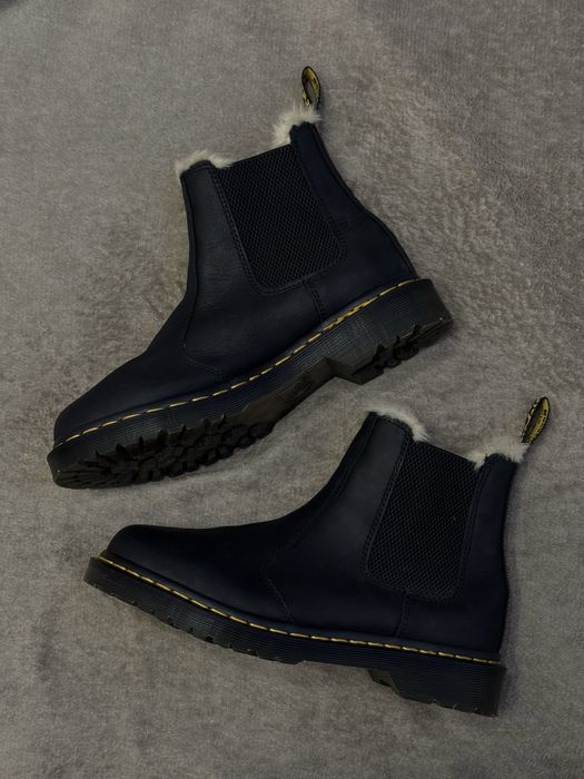 Dr. martens - шкіряні зимові черевики 2976 leonore , 39 розмір