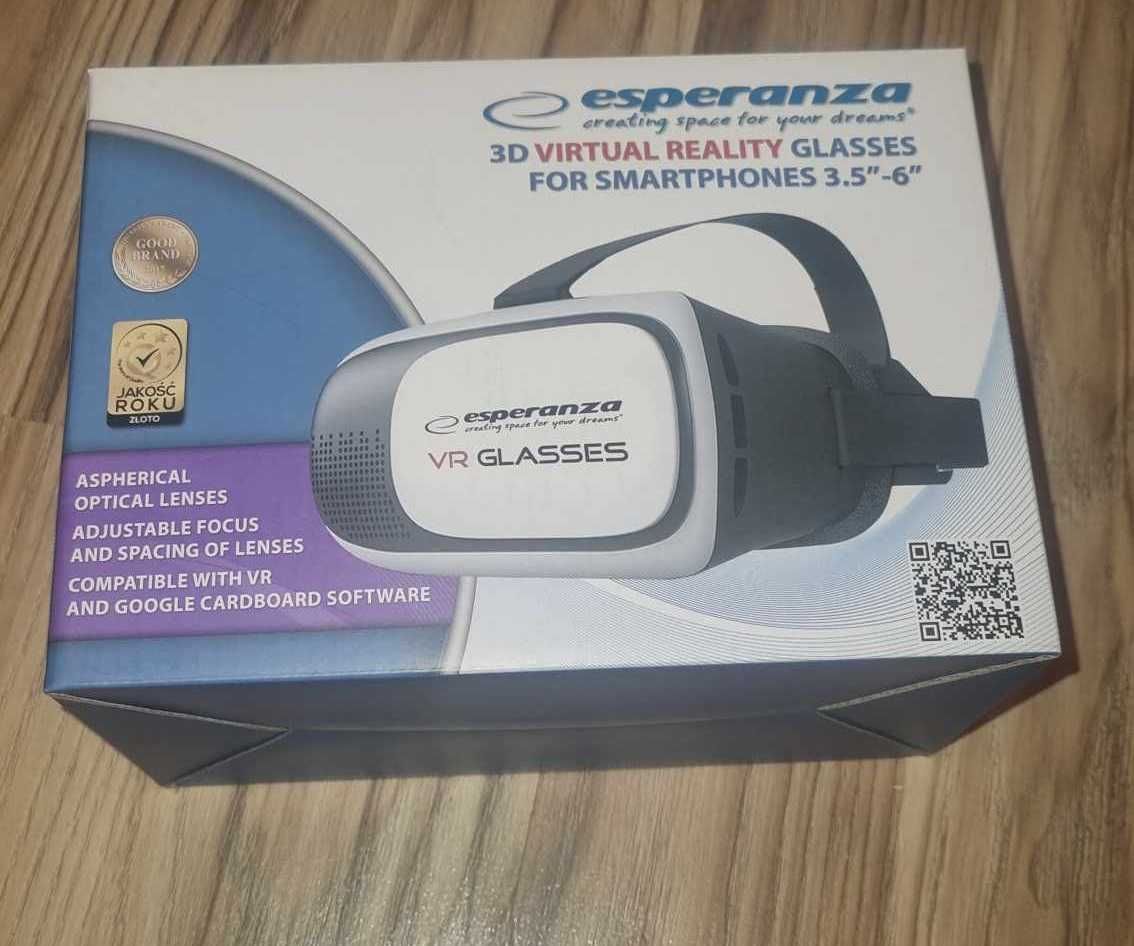 Gogle okulary VR na głowę do telefonu do 6''