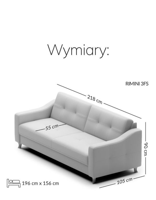 Sofa z funkcją spania