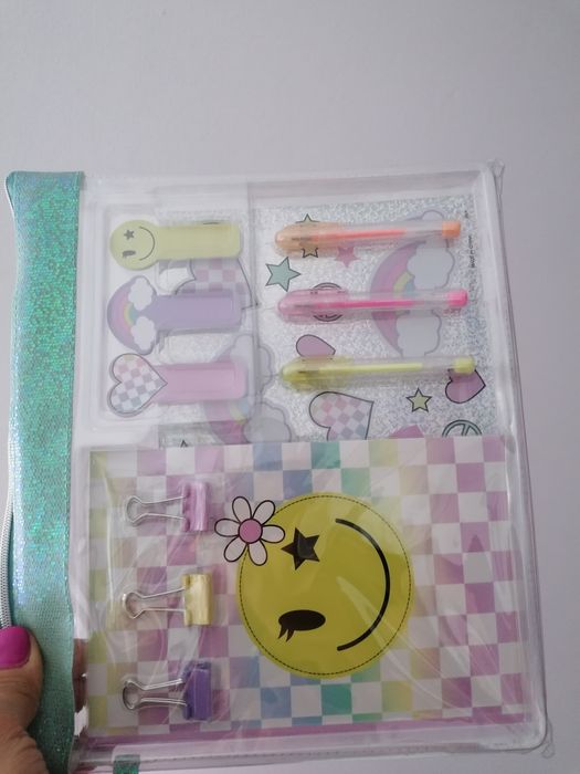 Nowy plecak 3 części błyszczący