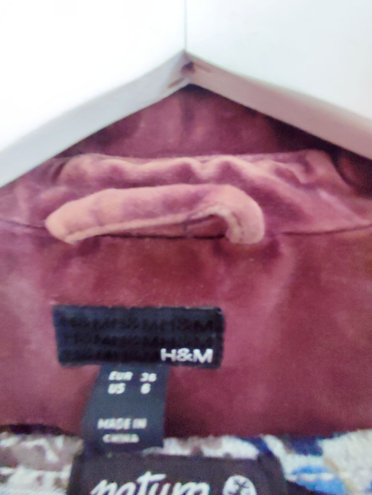 Blazer veludo bordeaux H&M