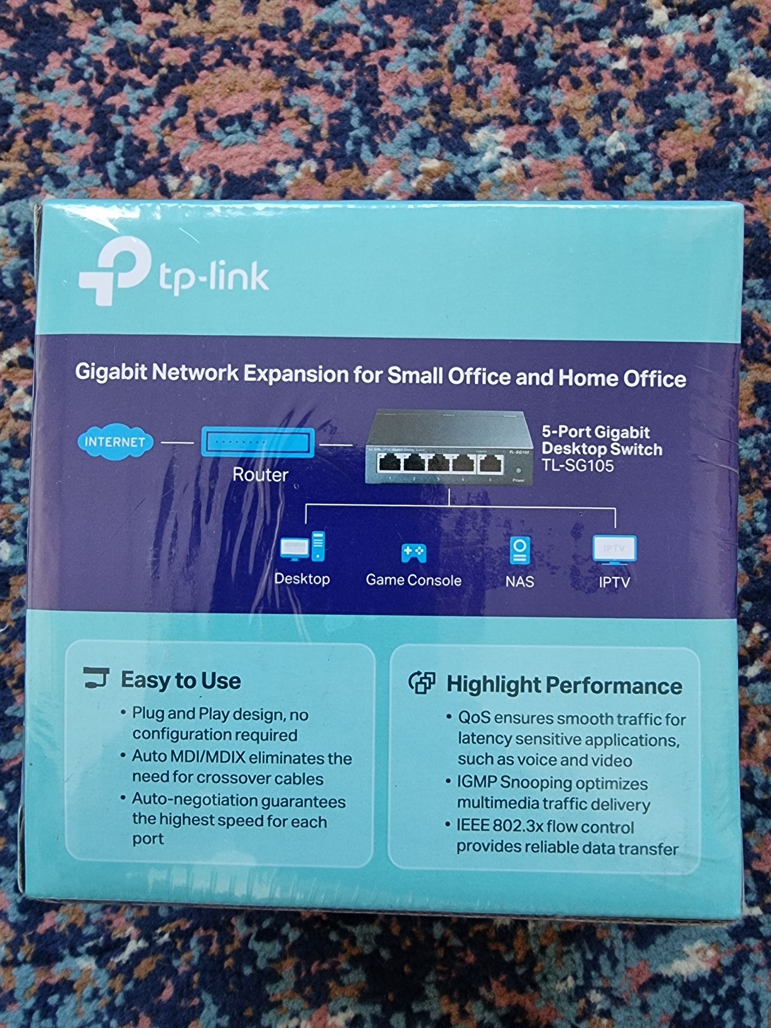 Комутатор TP-Link TL-GS105, світч, switch