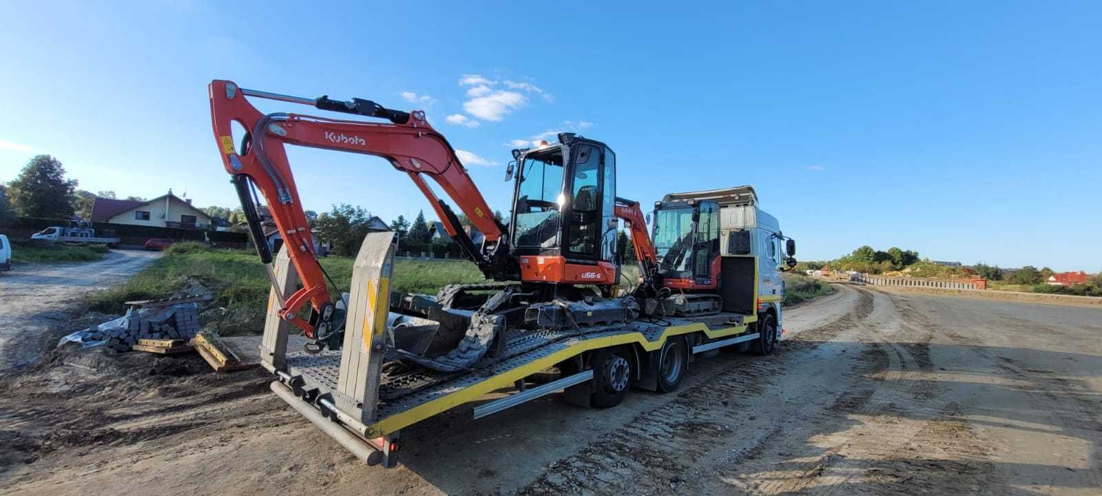 Laweta solówka transport maszyn budowlanych