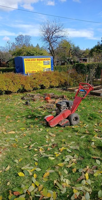 Wycinka drzew mielenie Sprzątanie dzialek