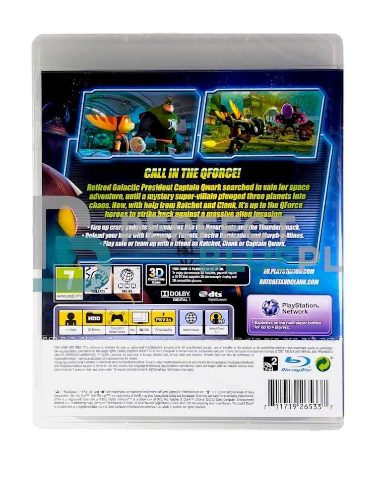 Ratchet and Clank QForce / Gra PS3 / Dubbing PL / PerfectBlue /Mokotów