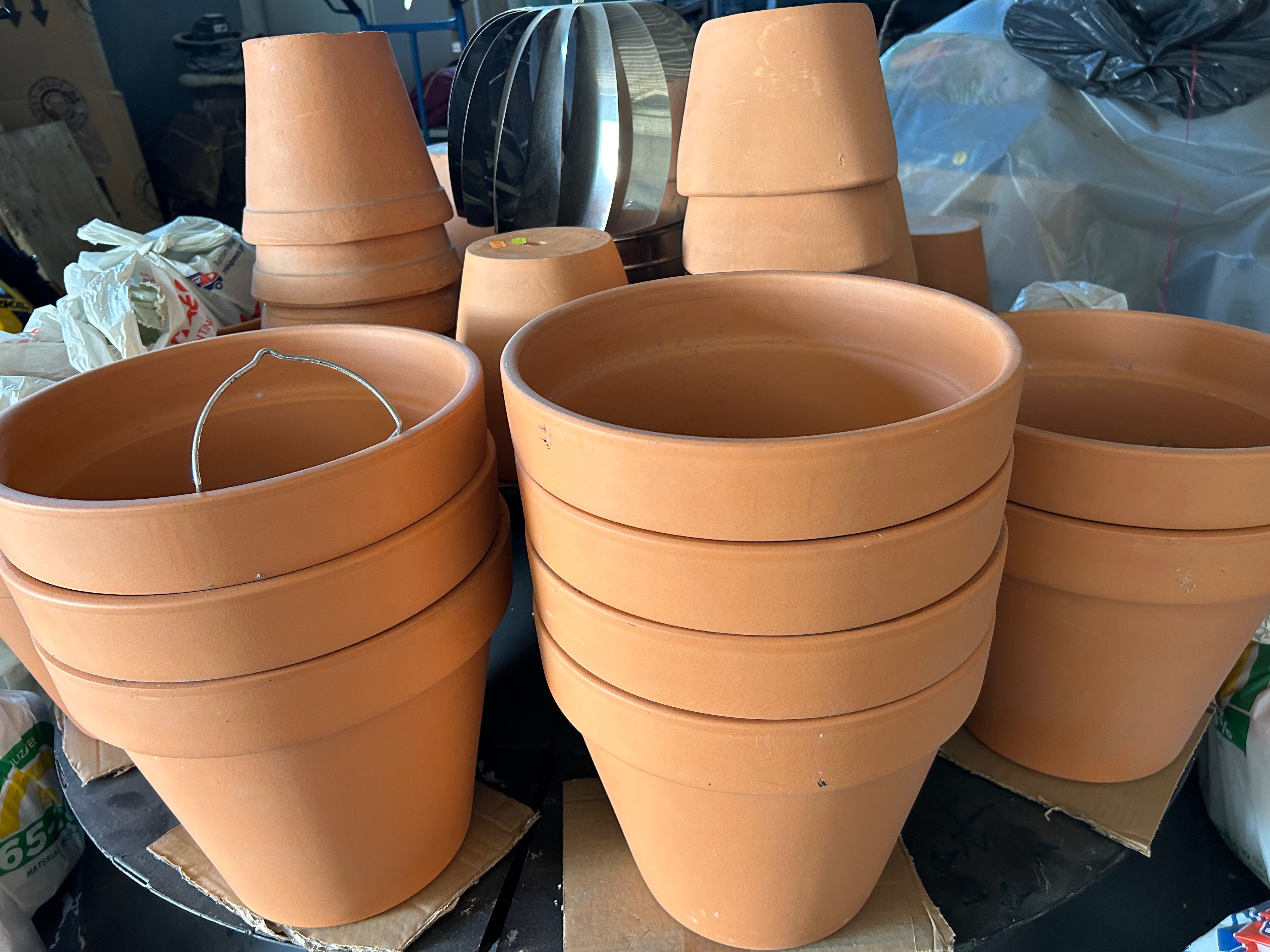 Vasos Barro Novos