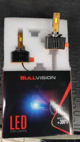 LED Лампи D2S D3S Bullvision 90W 6000K 80000Lumen цена за пару