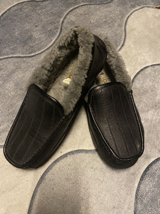 Кожані зимові  мокасини UGG 41 розмір