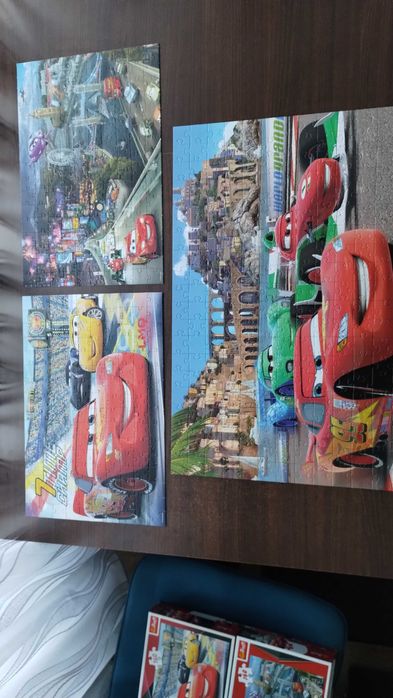 40 zł za 3x puzzle Disney Cars Trefl wiek 5+ i 6+
