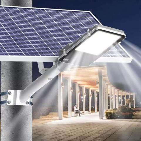 Lampa Solarna Uliczna LED 1200W 6500K LATARNIA z Uchwytem i Pilotem