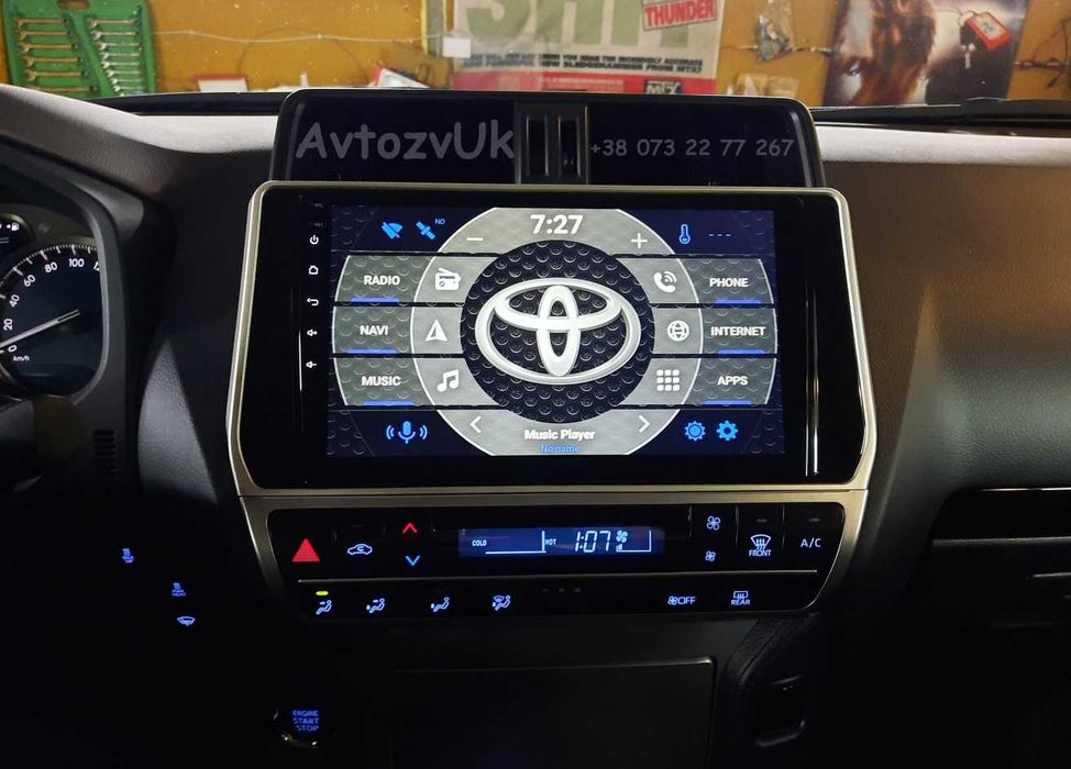 Android 14 PRADO 150 Toyota GPS 2 дин Тойота Прадо CarPlay Магнитола