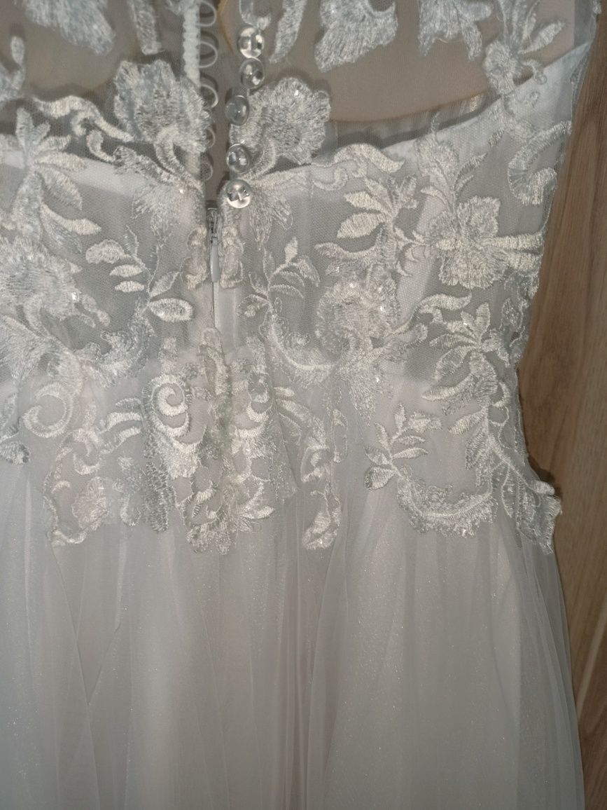 Suknia ślubna biała XS
