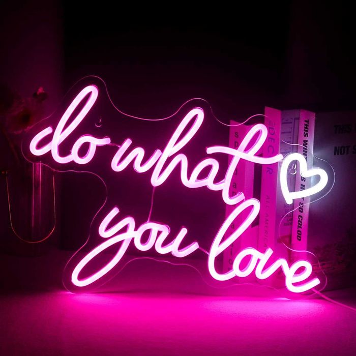 Letreiro Luminoso Néon LED em Acrílico " Do What You Love "