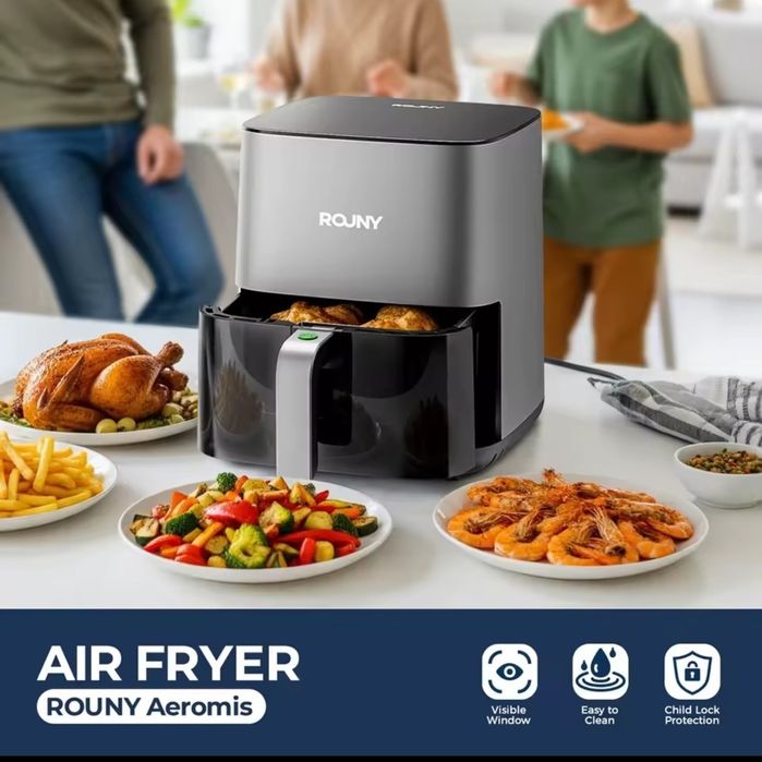 Аэрофритюрниця Аерогриль Мультипіч MIUI Air Fryer об'ємом 5л