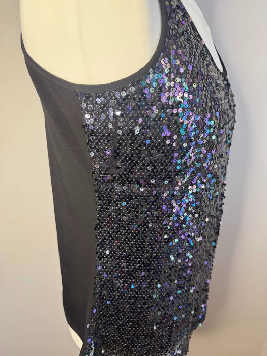 NOWA cekinowa koszulka na grubych ramiączkach PARPHRASE L