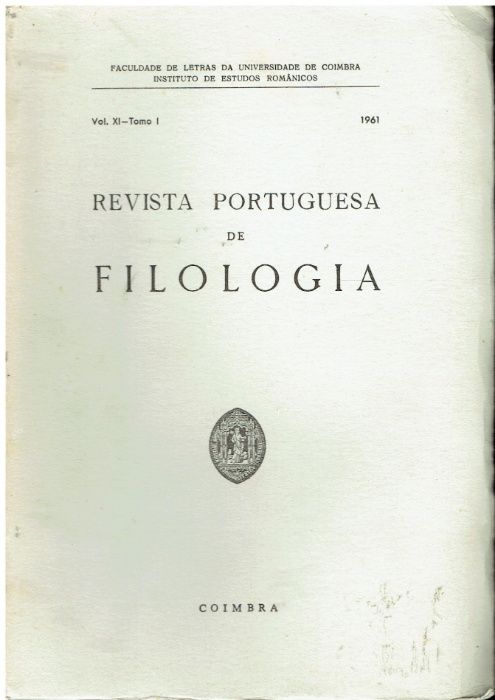 7941 Revista Portuguesa de Filologia - Vol XI-Tomo I e II