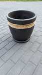 Donica ceramiczna 35cm z podstawką