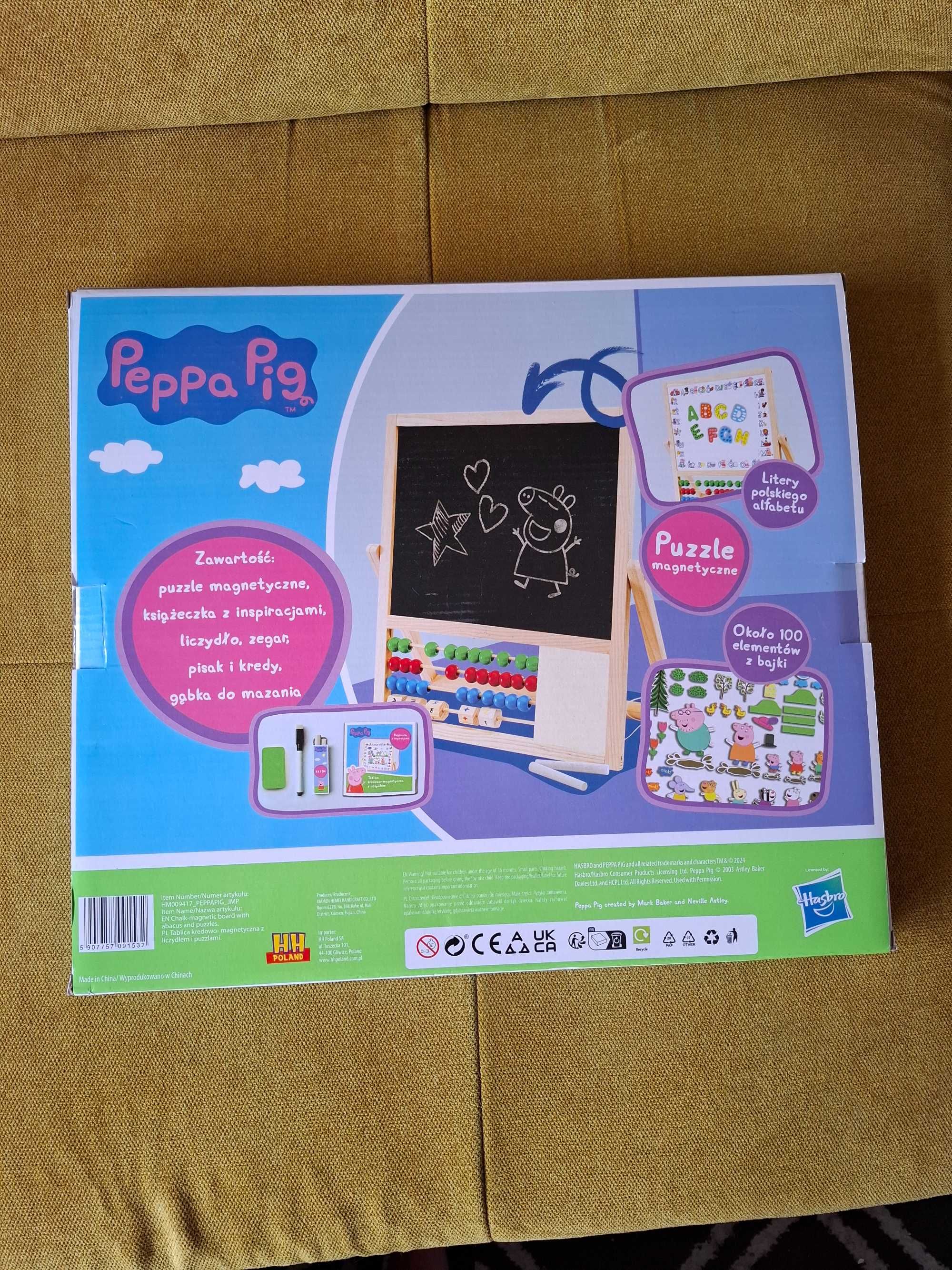 Tablica kredowo - magnetyczna -Świnka Peppa