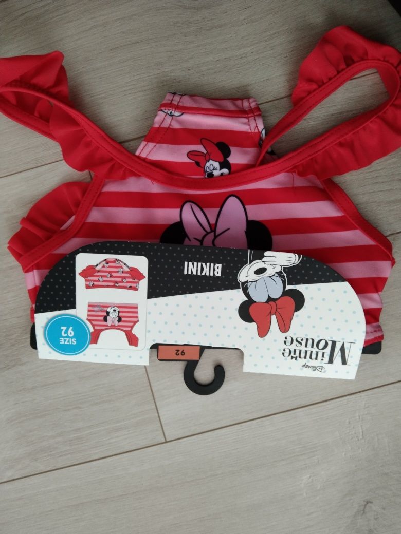 Nowy strój kąpielowy bikini Disney Minnie Mouse rozmiar 92