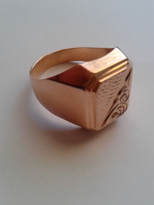 Золотая печатка 3600 за грамм 583 проба СССР золотой перстень СРСР