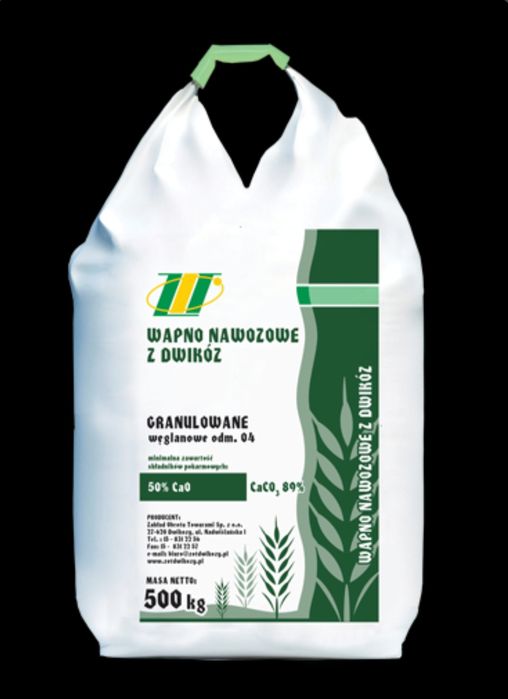 Wapno nawozowe węglanowe  granulowane WAPNO Z DWIKÓZ