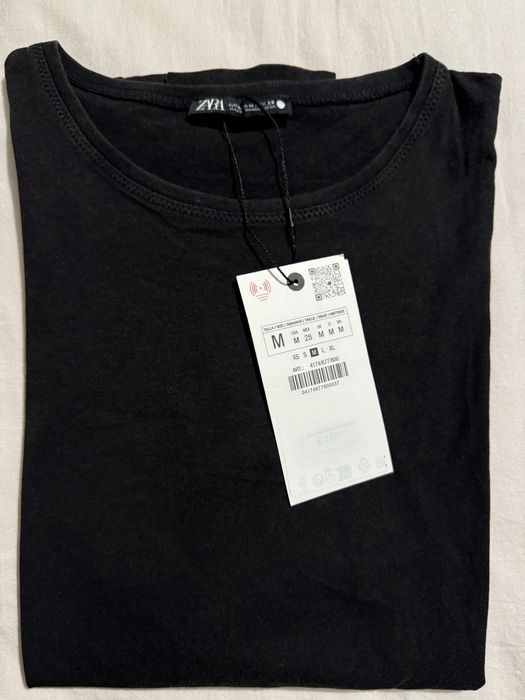 Полупрозорий лонгслів zara M