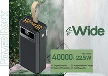 Повербанк Gelius Wide GP-PB308 40000mAh (QC+PD 22.5WLed) Black