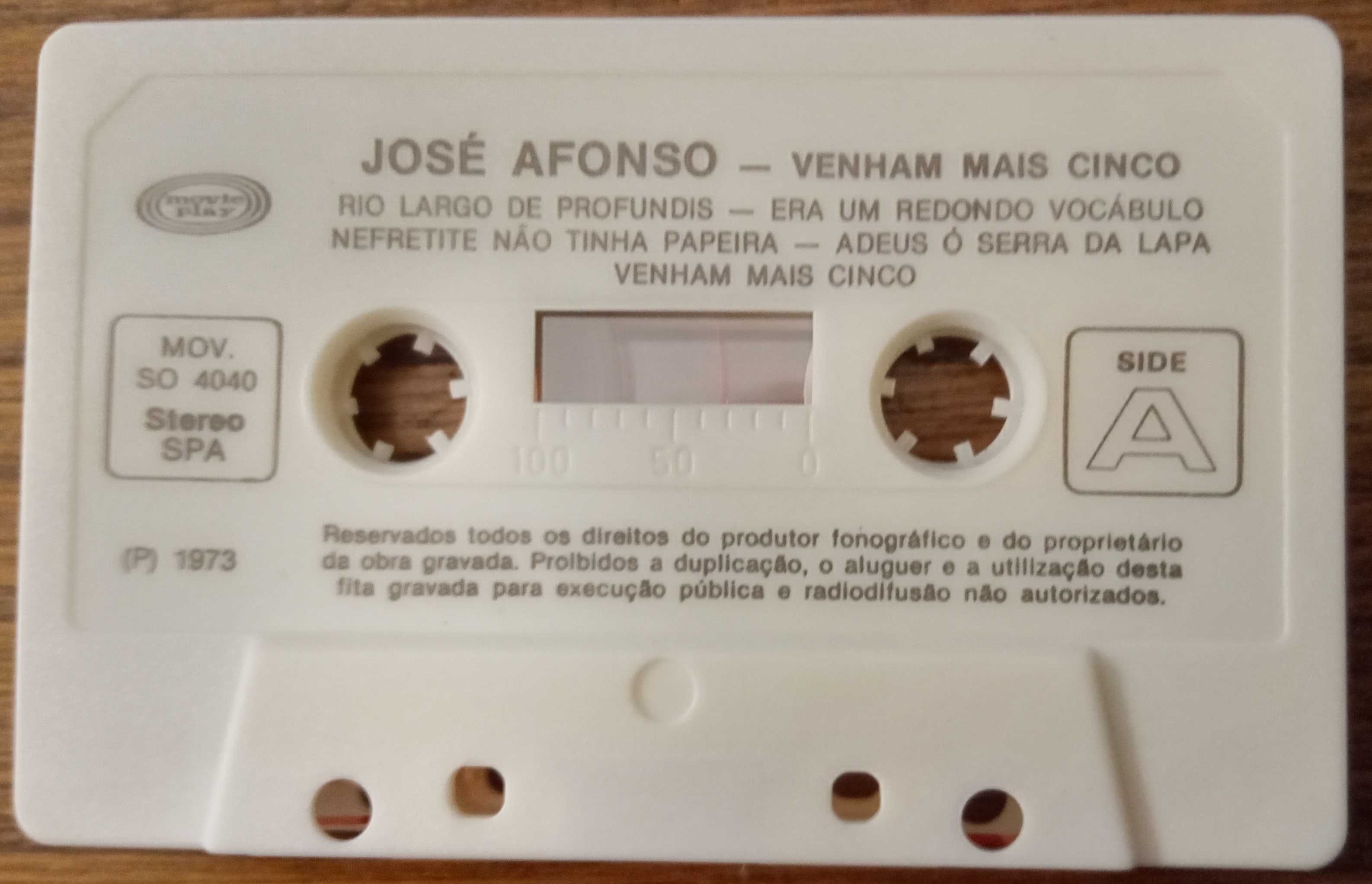 José Afonso	- - - - -		Venham Mais Cinco	- - - - -	K7