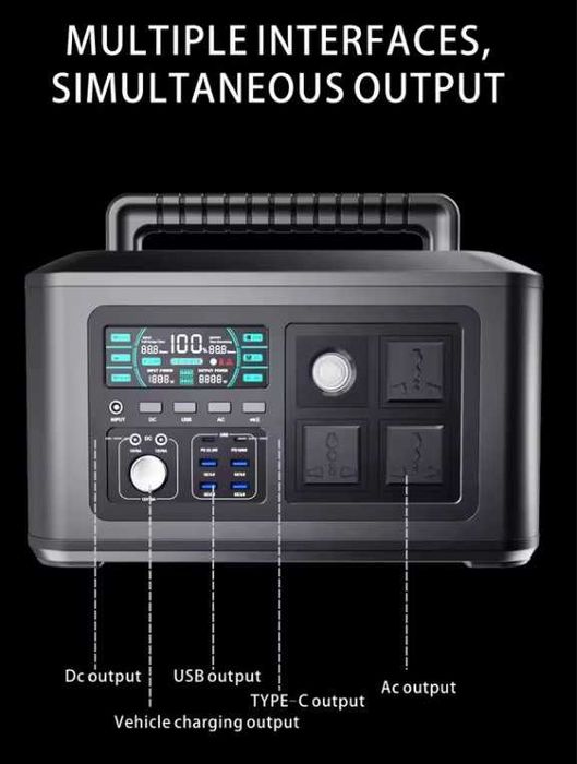 Портативная зарядная станция 1024Wh LiFePO4 1000W 320000mAh