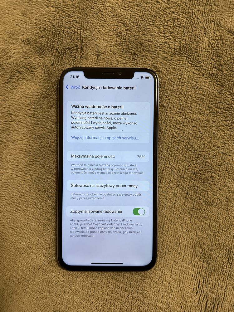 iPhone XS Silver, 64 GB