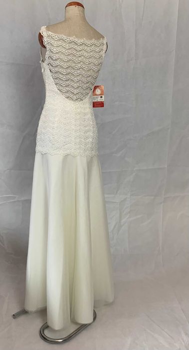 Nowa z metką zjawiskowa suknia ślubna rybka 38 M ivory prosta syrenka