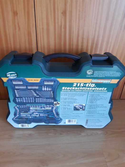 Mala Ferramentas Mannesmann - 215 Peças (NOVO)