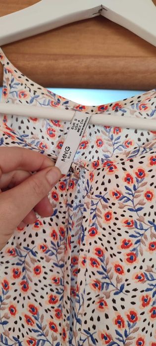 letnia sukienka za kolano Mango S