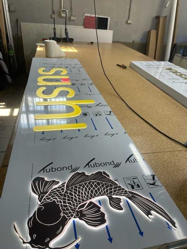 Litery ze Styroduru Przestrzenne Logo 3D Plexi REKLAMA zewnętrzna WAWA