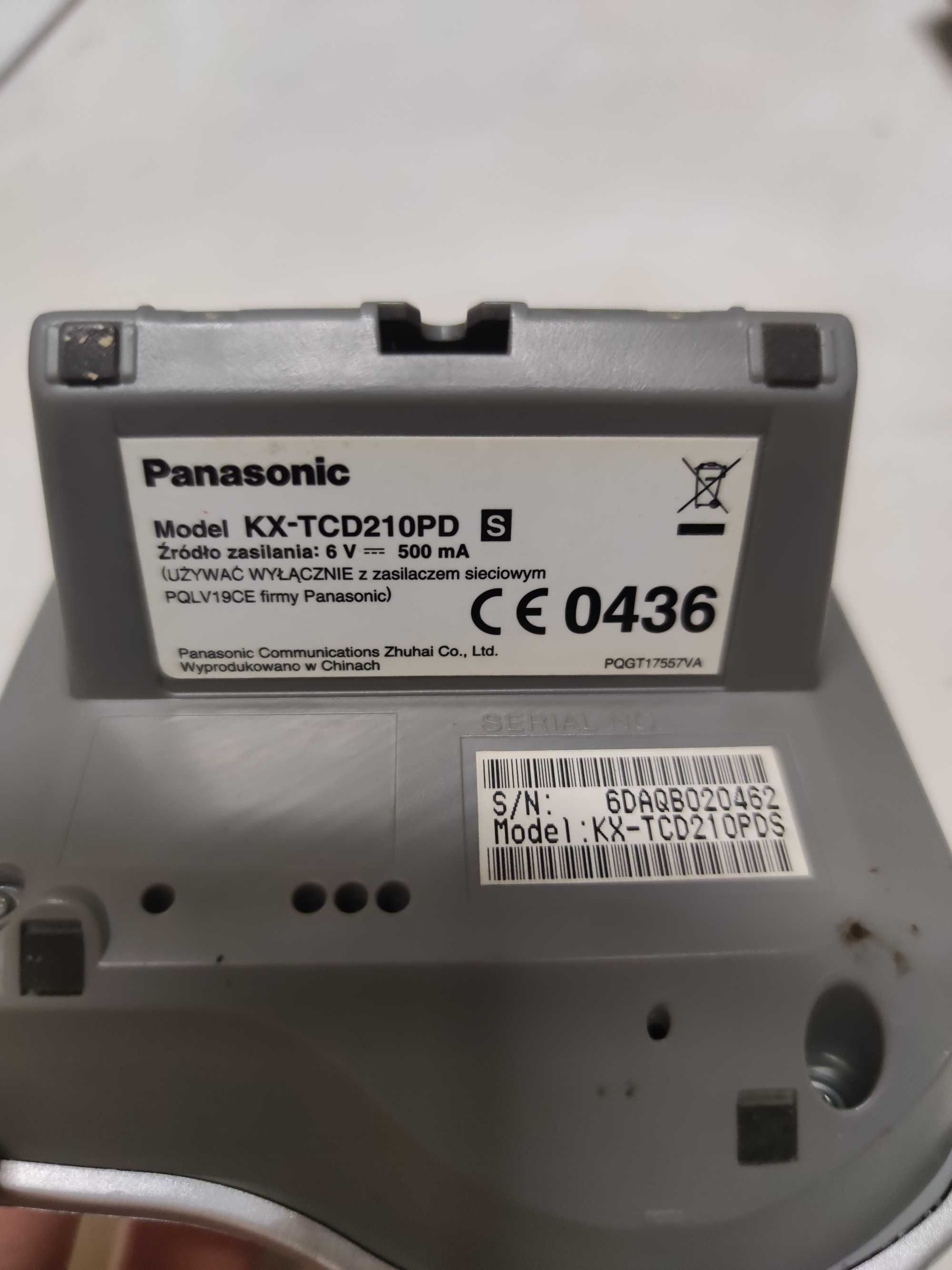 Panasonic KX-TCD210PDS, telefon bezprzewodowy, stacjonarny