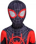 Strój SPIDER MAN Miles Morales dziecięcy Kostium Spandex roz110 GRATIS