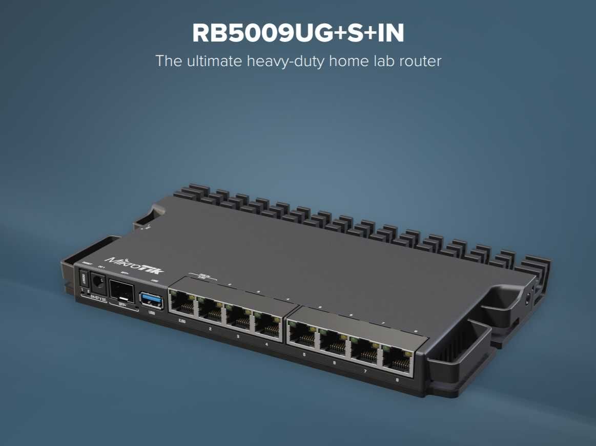Роутер MikroTik RouterBOARD RB5009UG+S+IN