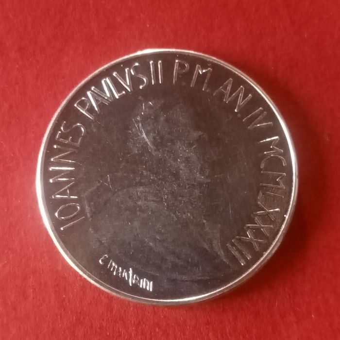 moeda de 50 liras vaticano