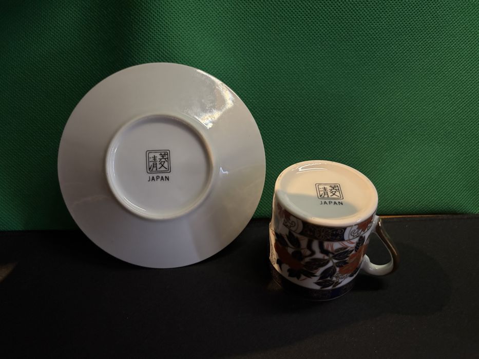 Conjunto Vintage de Chávenas de Café Expresso - Porcelana Oriental