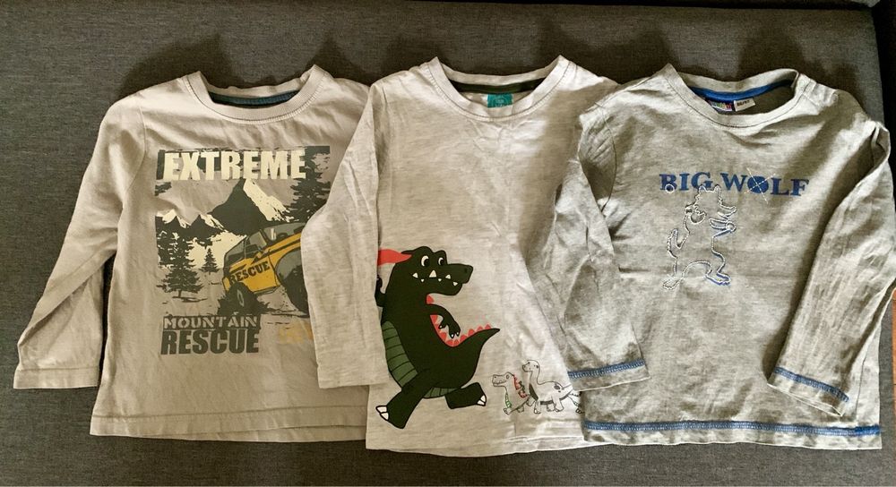 Bluzki bluzeczki koszulki 3 szt 98 f&f pepco lipullu