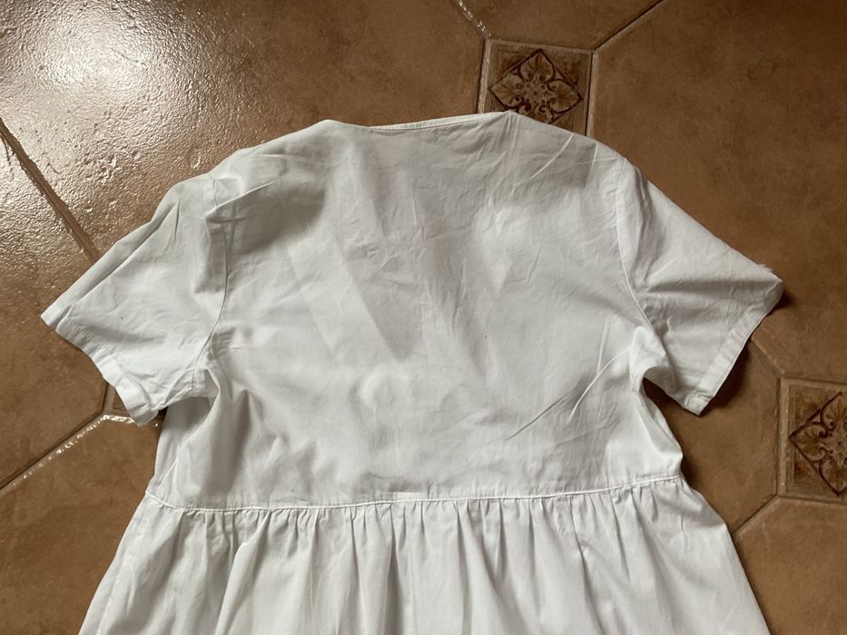 Biała Sukienka H&M 100% Bawełna S