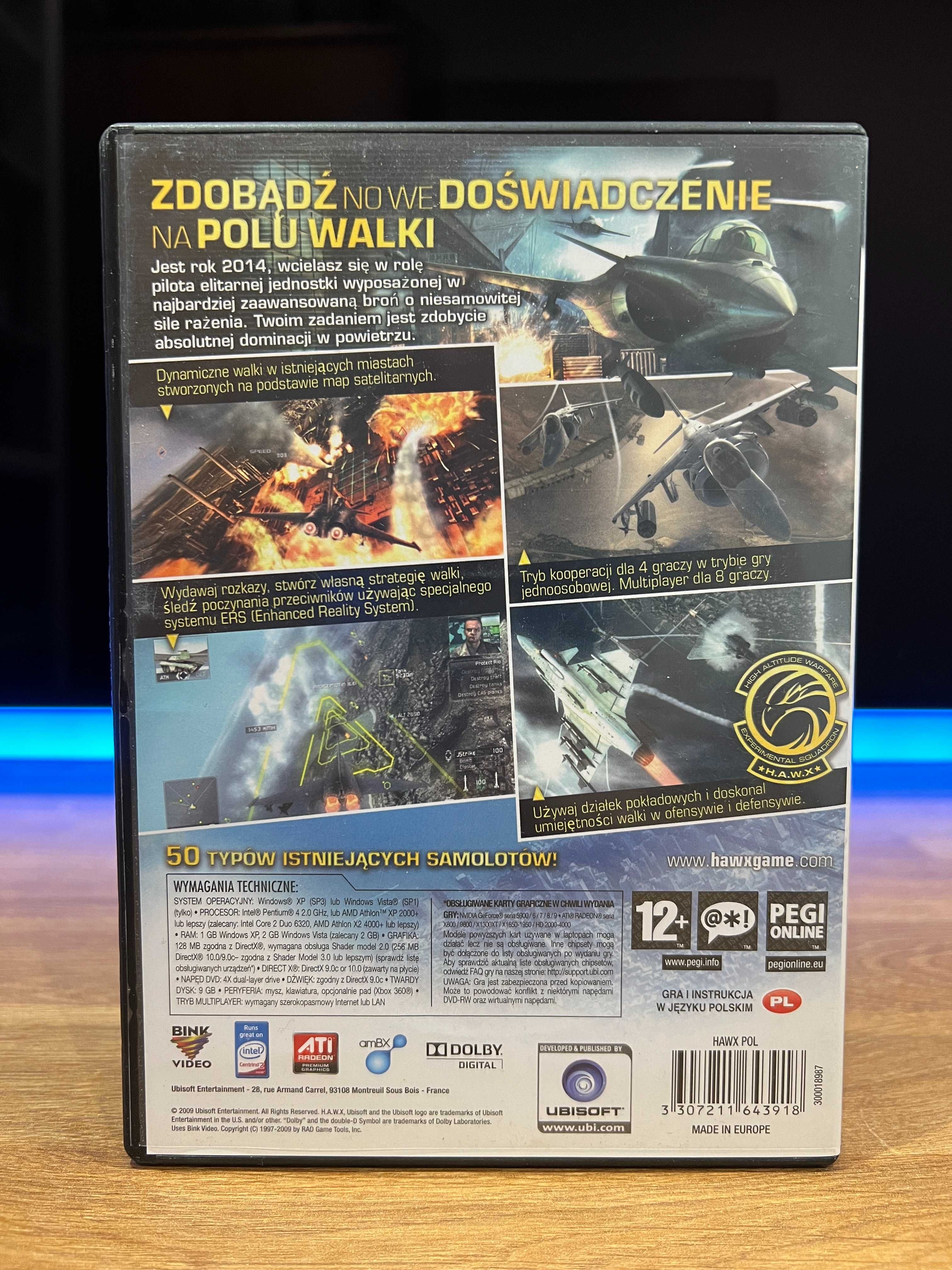 Tom Clancy's HAWX (PC PL 2009) DVD BOX kompletne premierowe wydanie