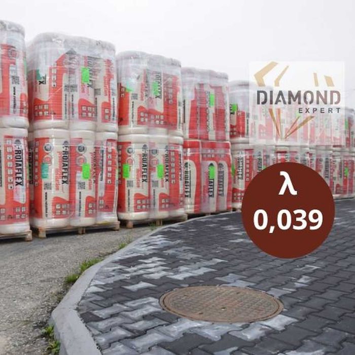 Wata Mineralna  w Rolce-0,038-Mata-15cm-Poddasza-Domy Szkieletowe-Mata